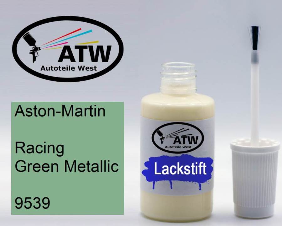 Aston-Martin, Racing Green Metallic, 9539: 20ml Lackstift, von ATW Autoteile West.